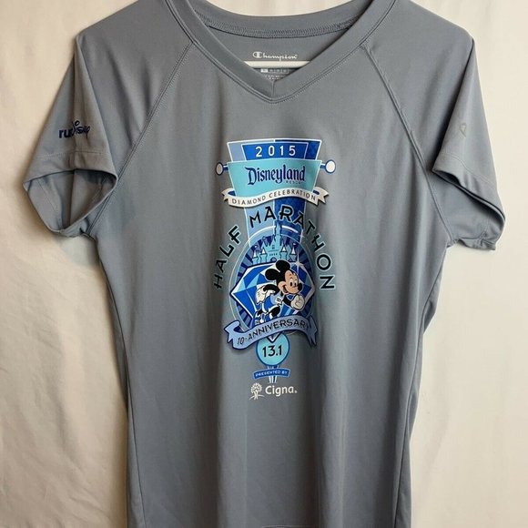 Disney Womens V Neck Running T Shirt Size Large - Picture 2 of 12